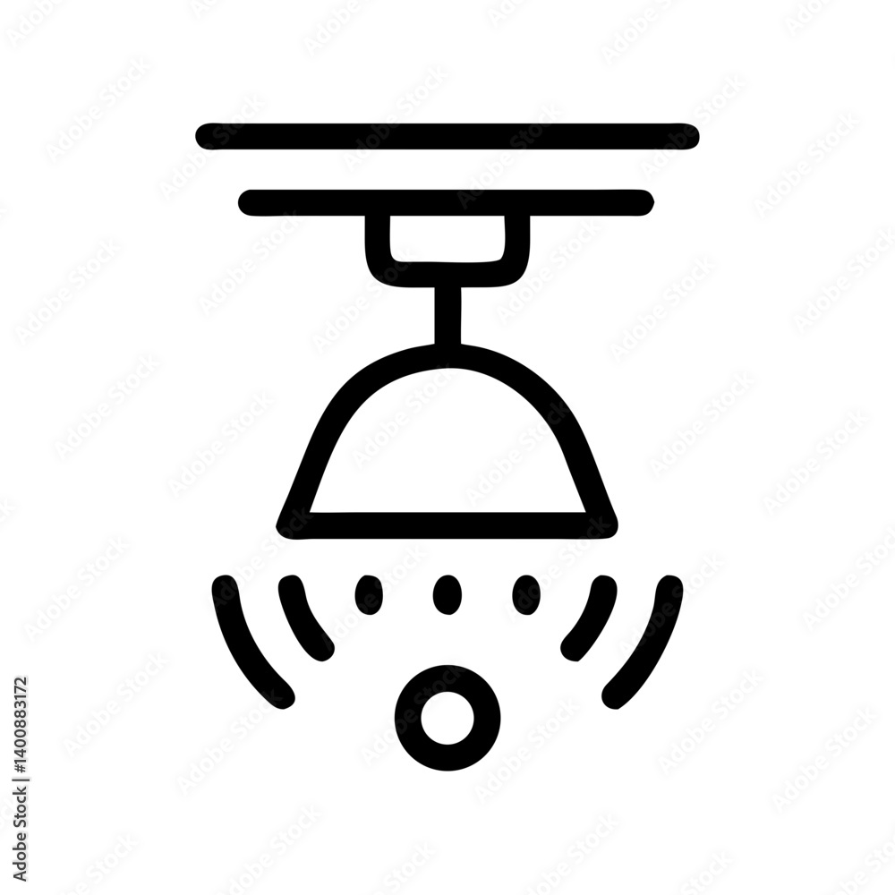 Smart Ceiling Light with Automation Sensor Icon Design Smart Ceiling Light with Automation Sensor Icon Design