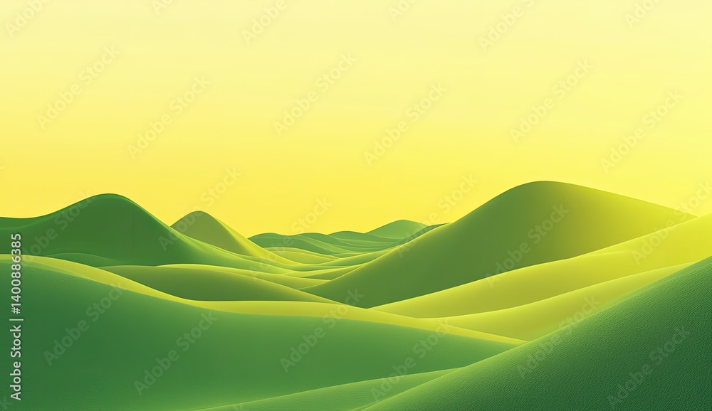 Obraz premium Gentle hills, soft light