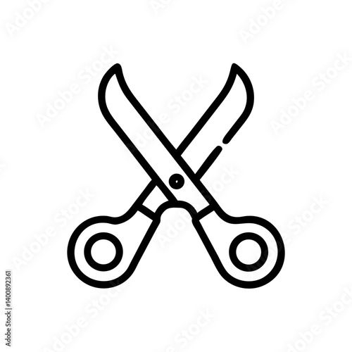 Scissors Icon for Creativity and Crafting Topics