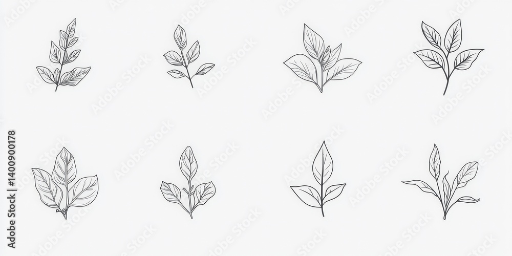 minimalistic farm basil icons set minimalistic farm basil icons set