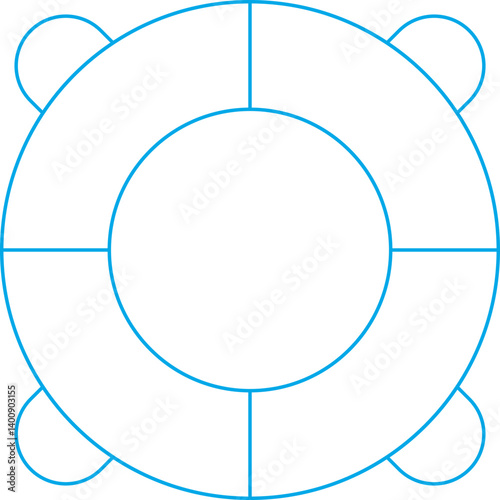 Life Saving Tube icon single vector illustration