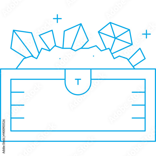 Treasure icon single vector illustration