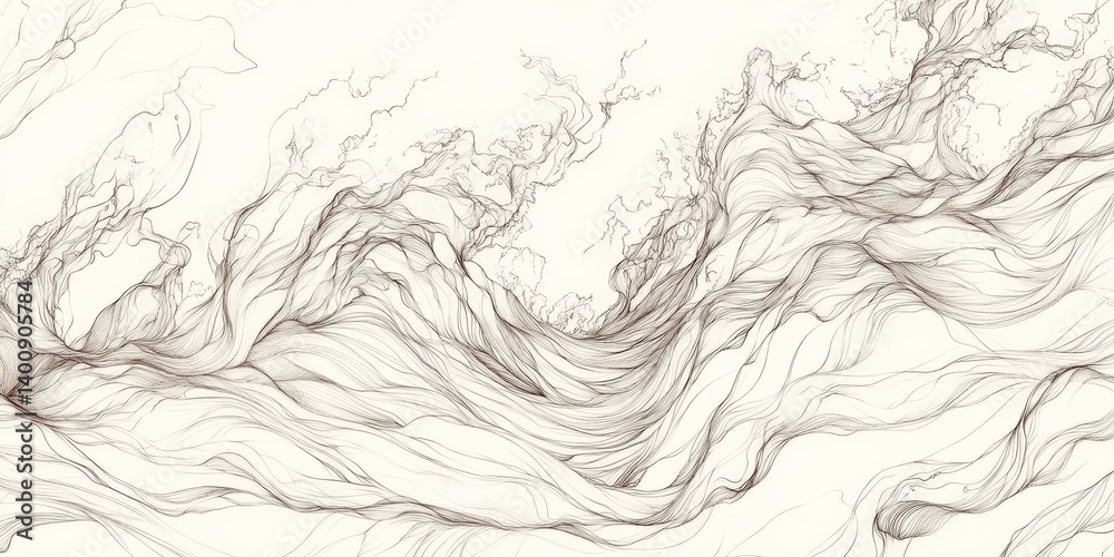 Fototapeta premium flowing pattern