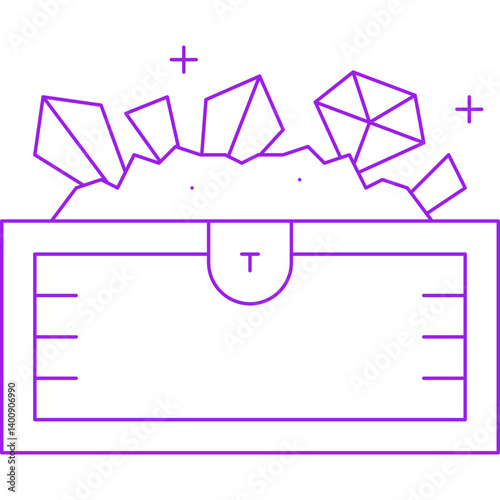 Treasure icon single vector illustration