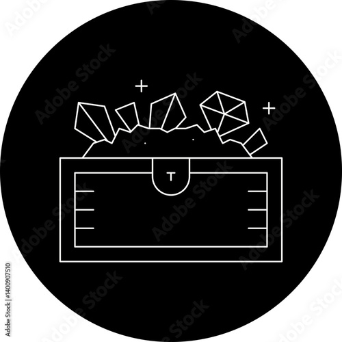 Treasure icon single vector illustration