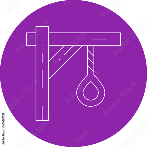 Noose icon single vector illustration