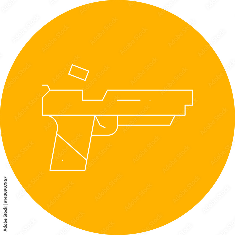 Pistol icon single vector illustration Pistol icon single vector illustration