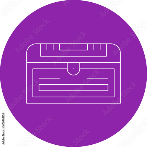 Treasure Chest II icon single vector illustration