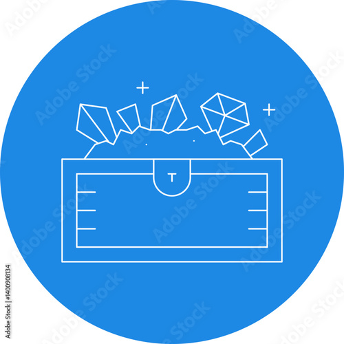 Treasure icon single vector illustration