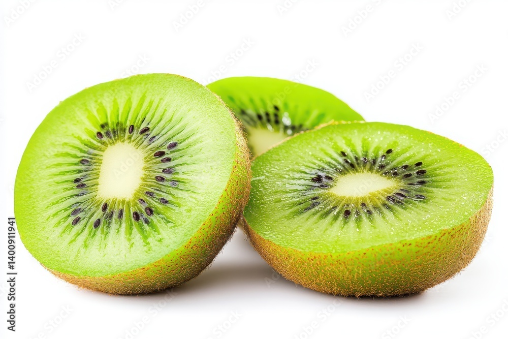 sliced kiwi fruits isolated on white background sliced kiwi fruits isolated on white background