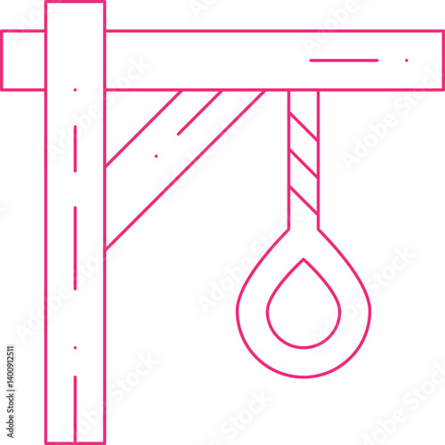 Noose icon single vector illustration