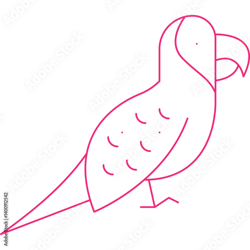 Parrot icon single vector illustration