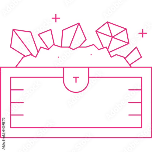 Treasure icon single vector illustration