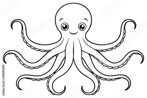 octopus line art