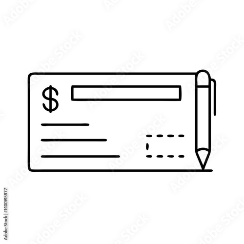 Check Writing Process Payment Transaction Banking Finance Business Checkbook