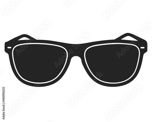 sunglasses silhouette vector illustration