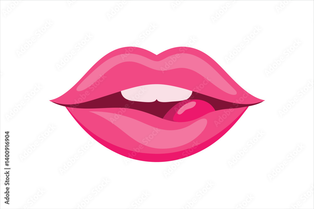 High-Quality PNG of Dark Pink Lips and Tongue Out for Pop Culture Graphics High-Quality PNG of Dark Pink Lips and Tongue Out for Pop Culture Graphics