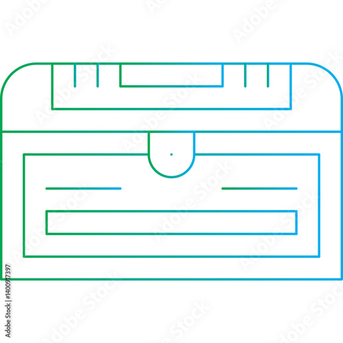 Treasure Chest II icon single vector illustration