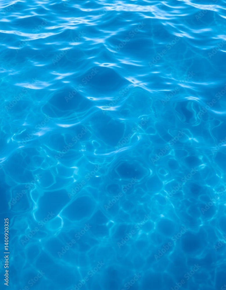 Fototapeta premium Textured Water Background Blue Color Abstract