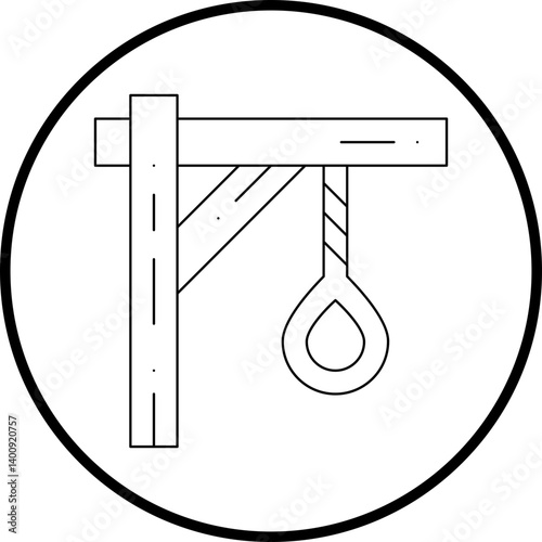 Noose icon single vector illustration