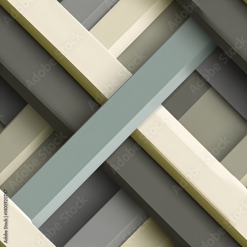 Abstract geometric pattern with warm and cool colors and textures