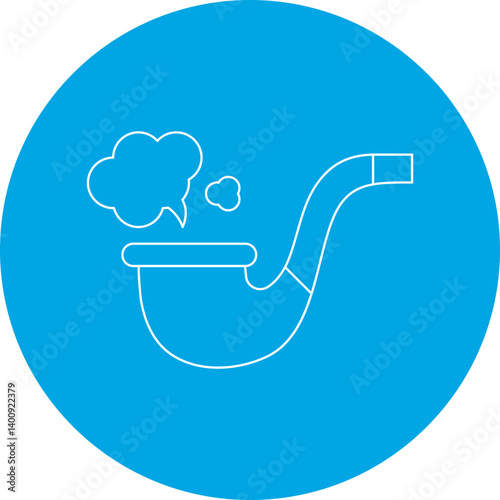 Smoking Pipe icon single vector illustration