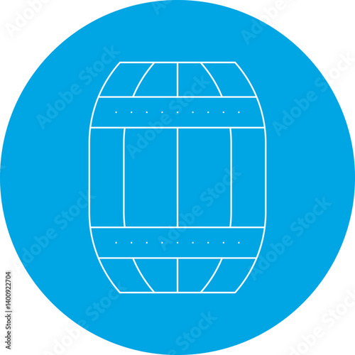 Barrel icon single vector illustration