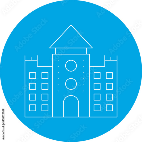 Castle icon single vector illustration