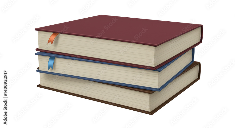 Isolated Stack of Books Isolated Stack of Books