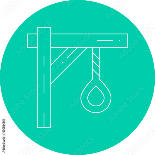 Noose icon single vector illustration