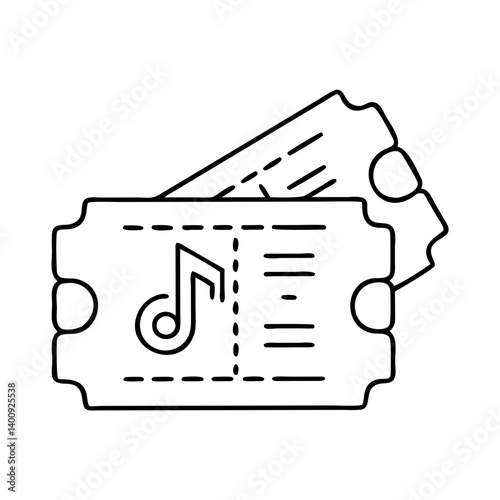 Concert Tickets Music Event Admission Passes Entry Voucher