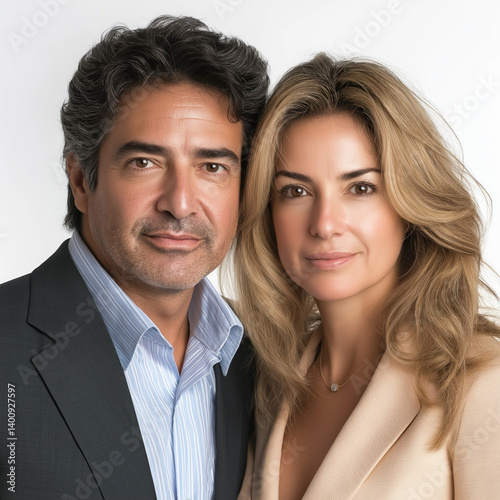 business couple isolated