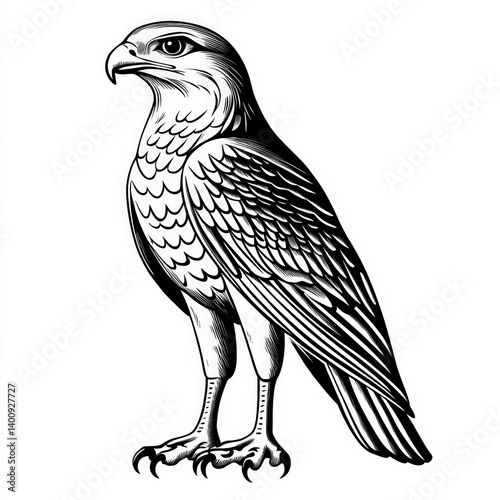 falcon silhouette , black a...