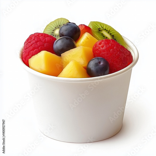 fruit cup isolated