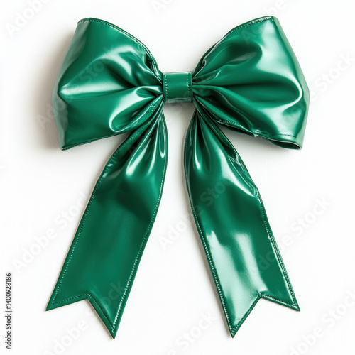 green bow isolated