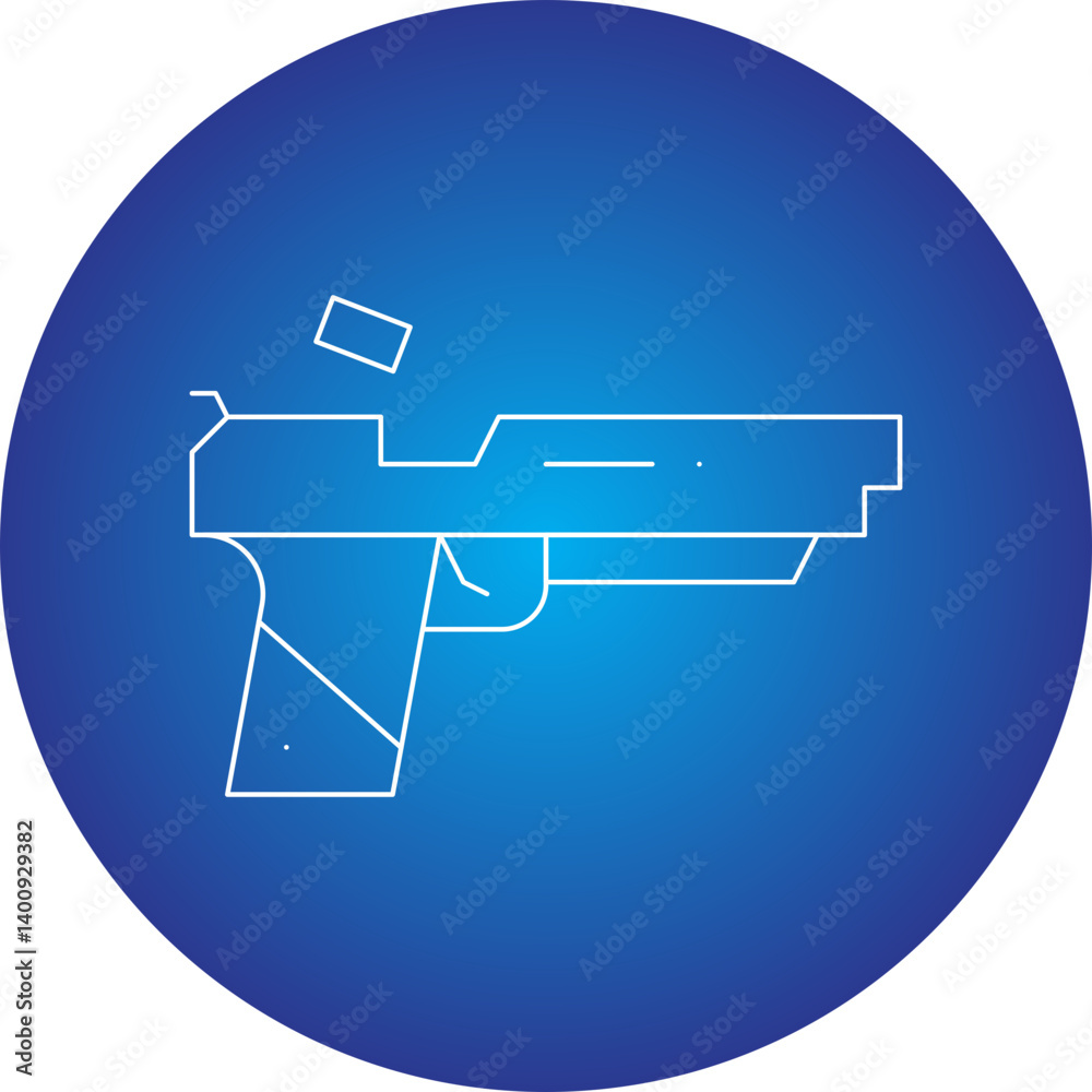 Pistol icon single vector illustration Pistol icon single vector illustration