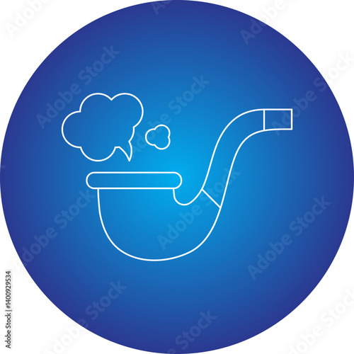 Smoking Pipe icon single vector illustration