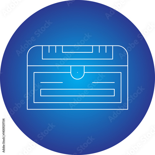 Treasure Chest II icon single vector illustration