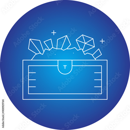 Treasure icon single vector illustration