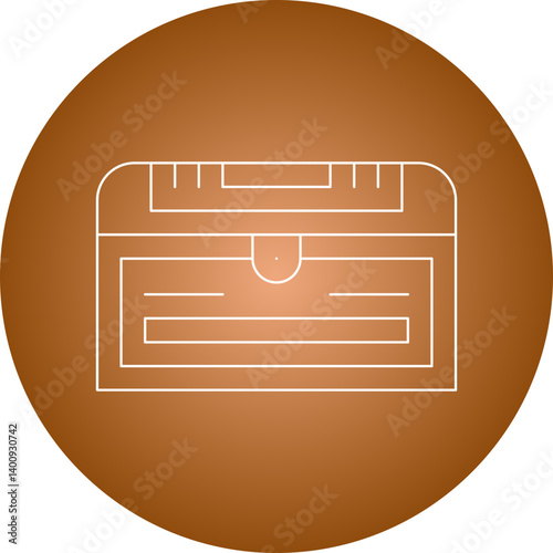 Treasure Chest II icon single vector illustration