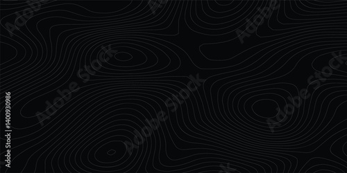 Elevated terrain abstract geographic topographic artistry vector illustration. wave Line topography map contour wavy pattern design. 