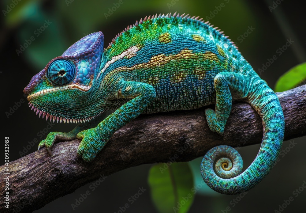 Vivid Chameleon on Branch