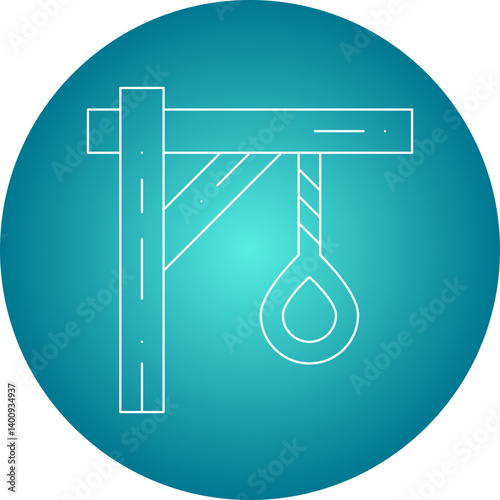 Noose icon single vector illustration