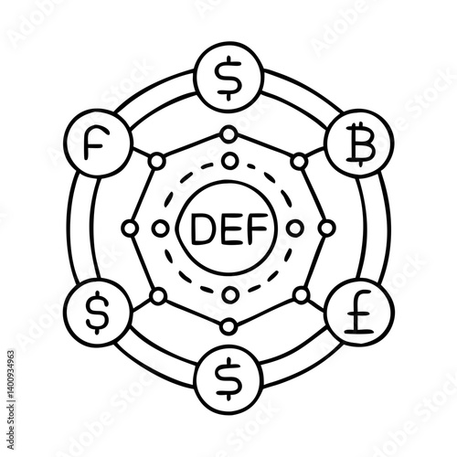 Decentralized Finance Network Connecting Multiple Currencies and Cryptocurrencies