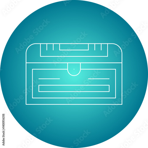 Treasure Chest II icon single vector illustration