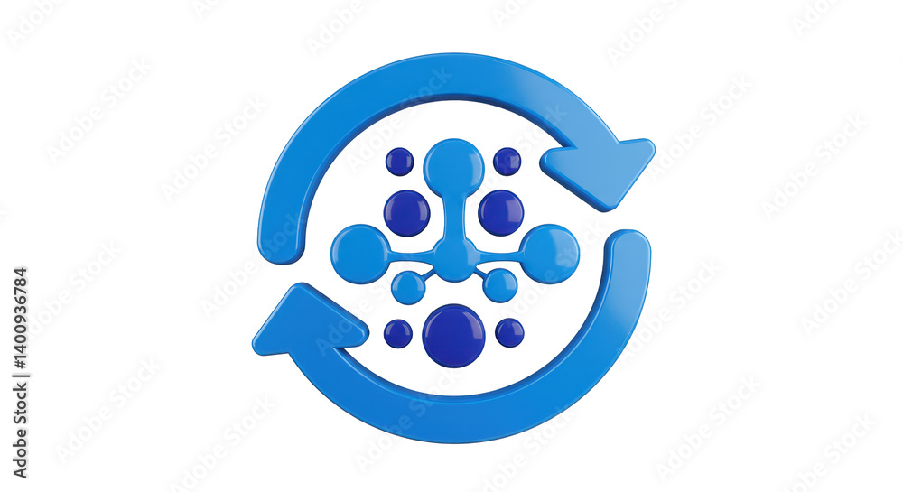 Isolated Refreshing Data Icon Isolated Refreshing Data Icon