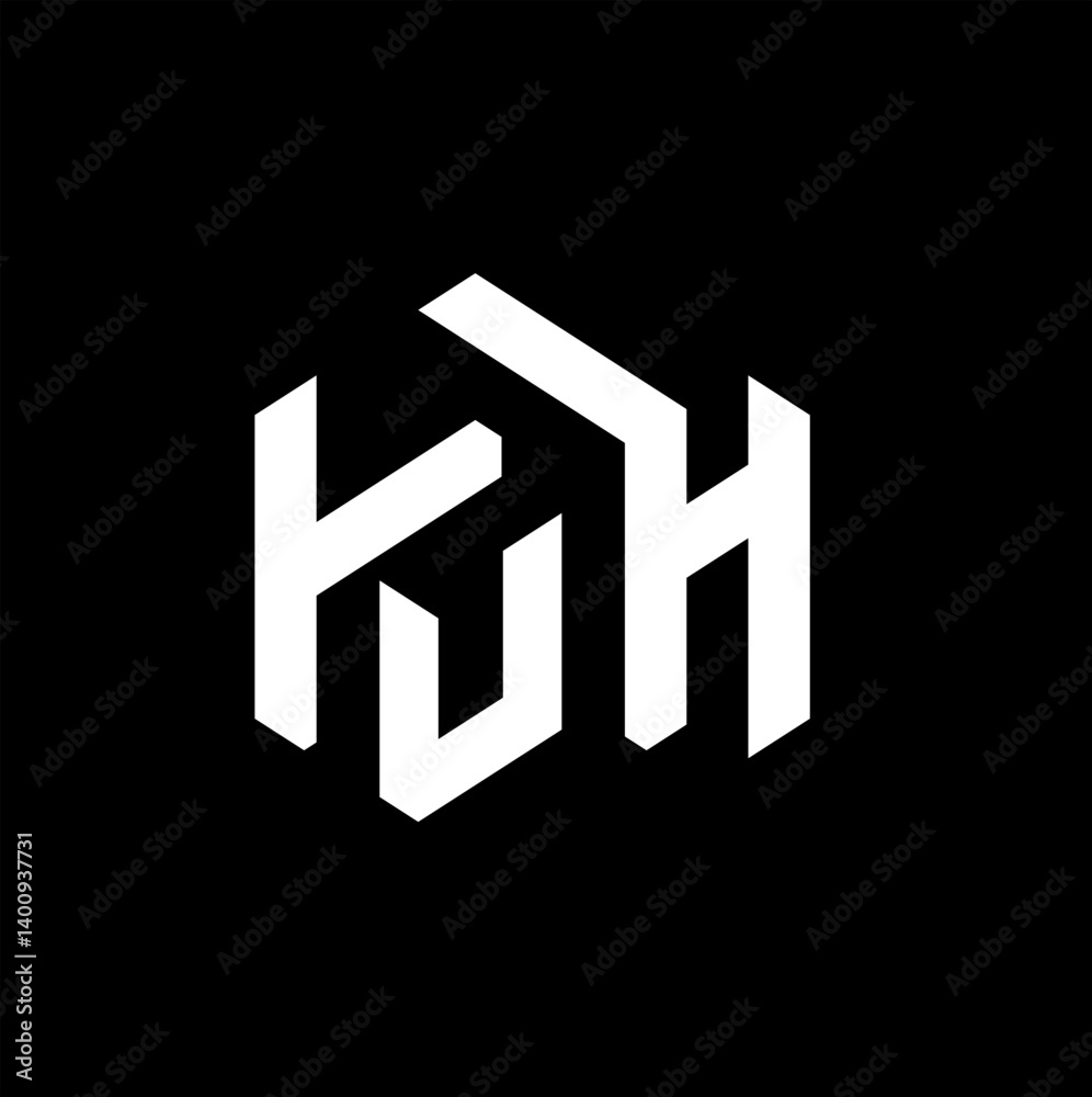 TUH logo design on black background. TUH logo design on black background.