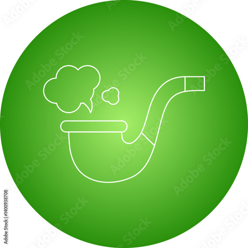 Smoking Pipe icon single vector illustration