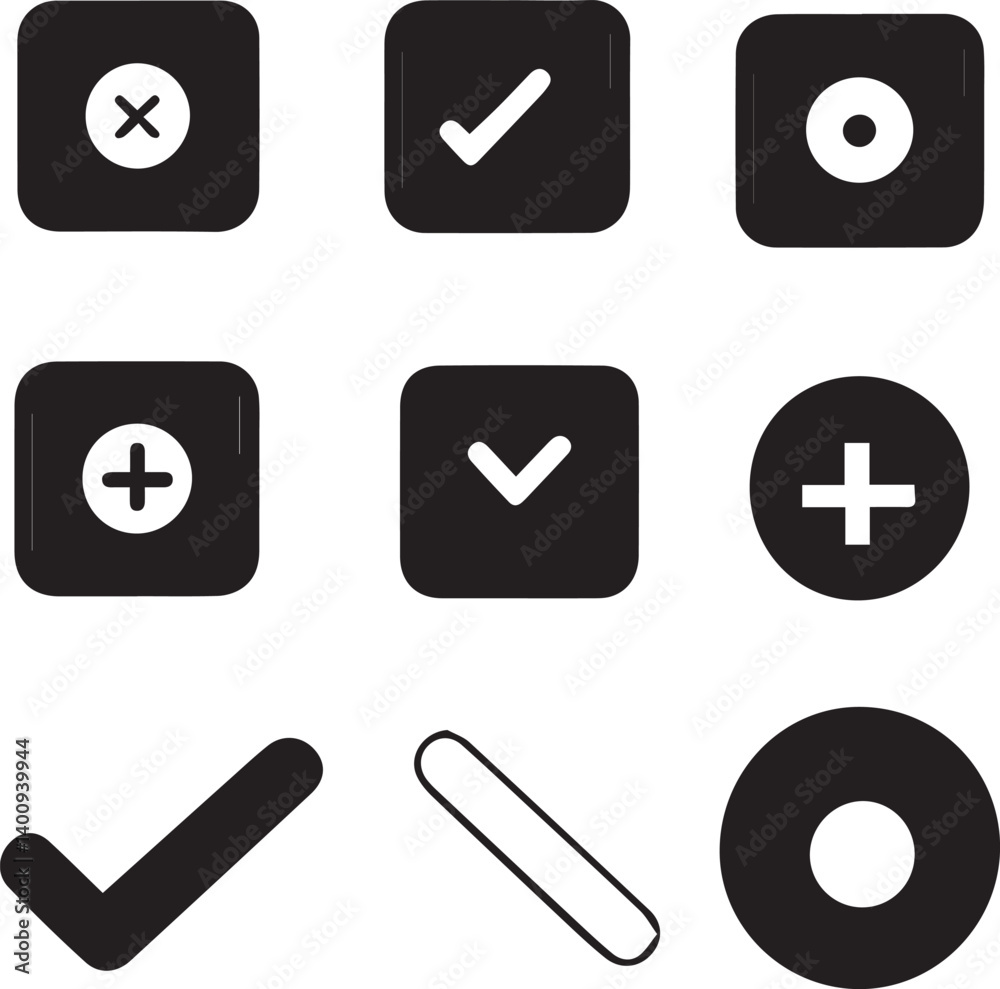 Vector Set of Web Icons silhouette Vector Set of Web Icons silhouette