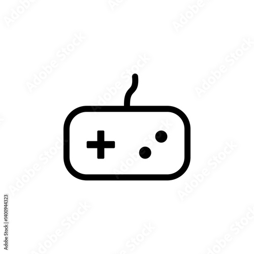 game controller icon. perfect for use in app design, websites, for graphic design projects related to gaming and entertainment.